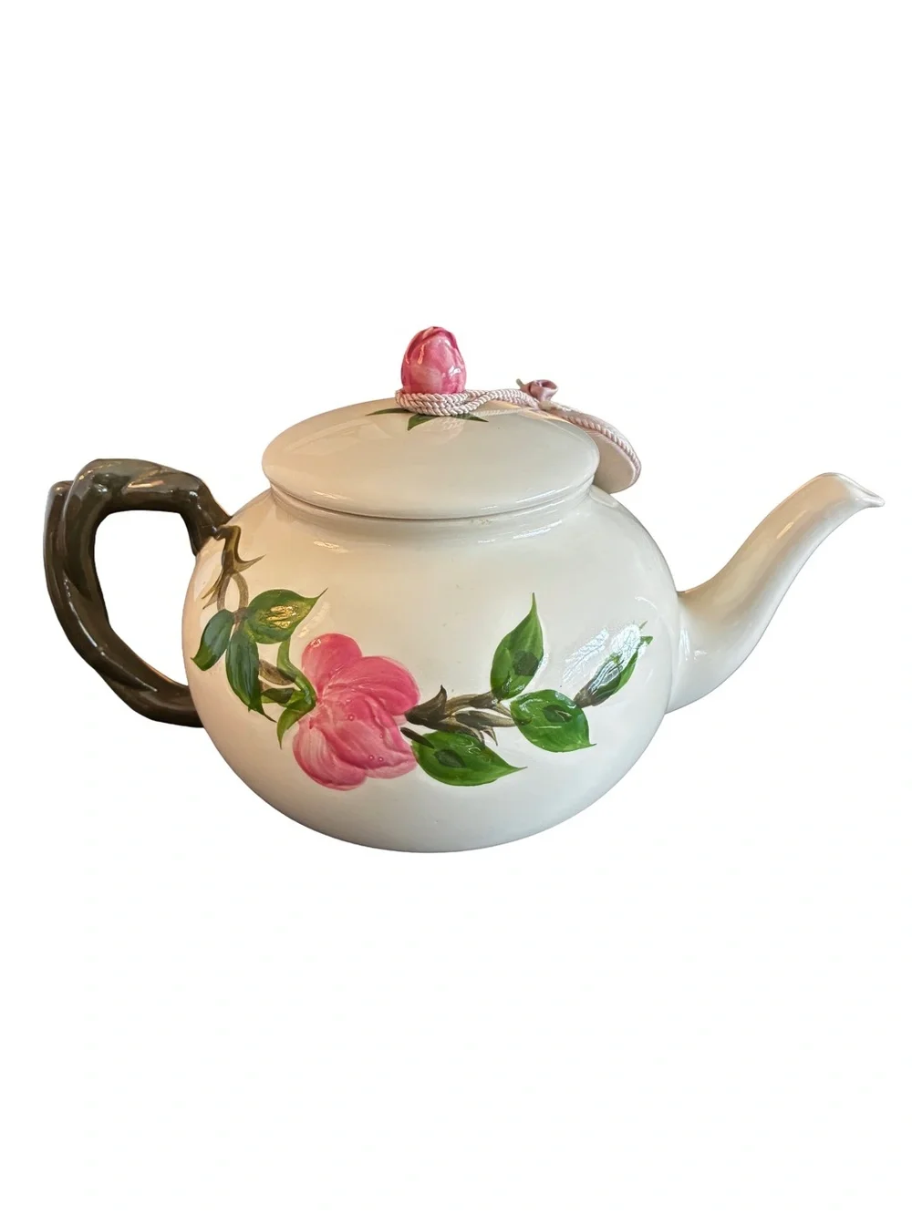 Vintage Franciscan Desert Rose Teapot 🌹 Hand Painted USA Cottagecore Decor